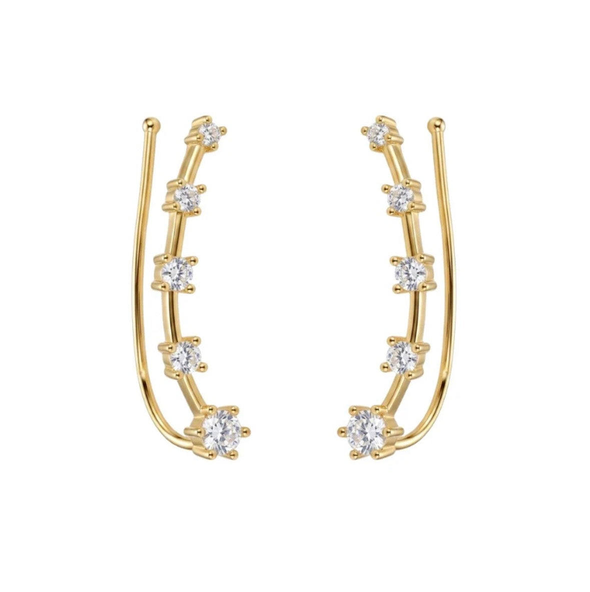 Shine gem clip ons