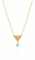 Heart shine drop necklace