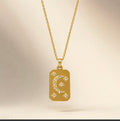 Star moon locket
