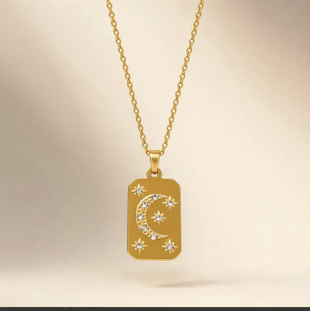 Star moon locket