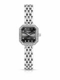 Luxe Timepiece – Crystal-Embellished Octagonal Women's Watch
