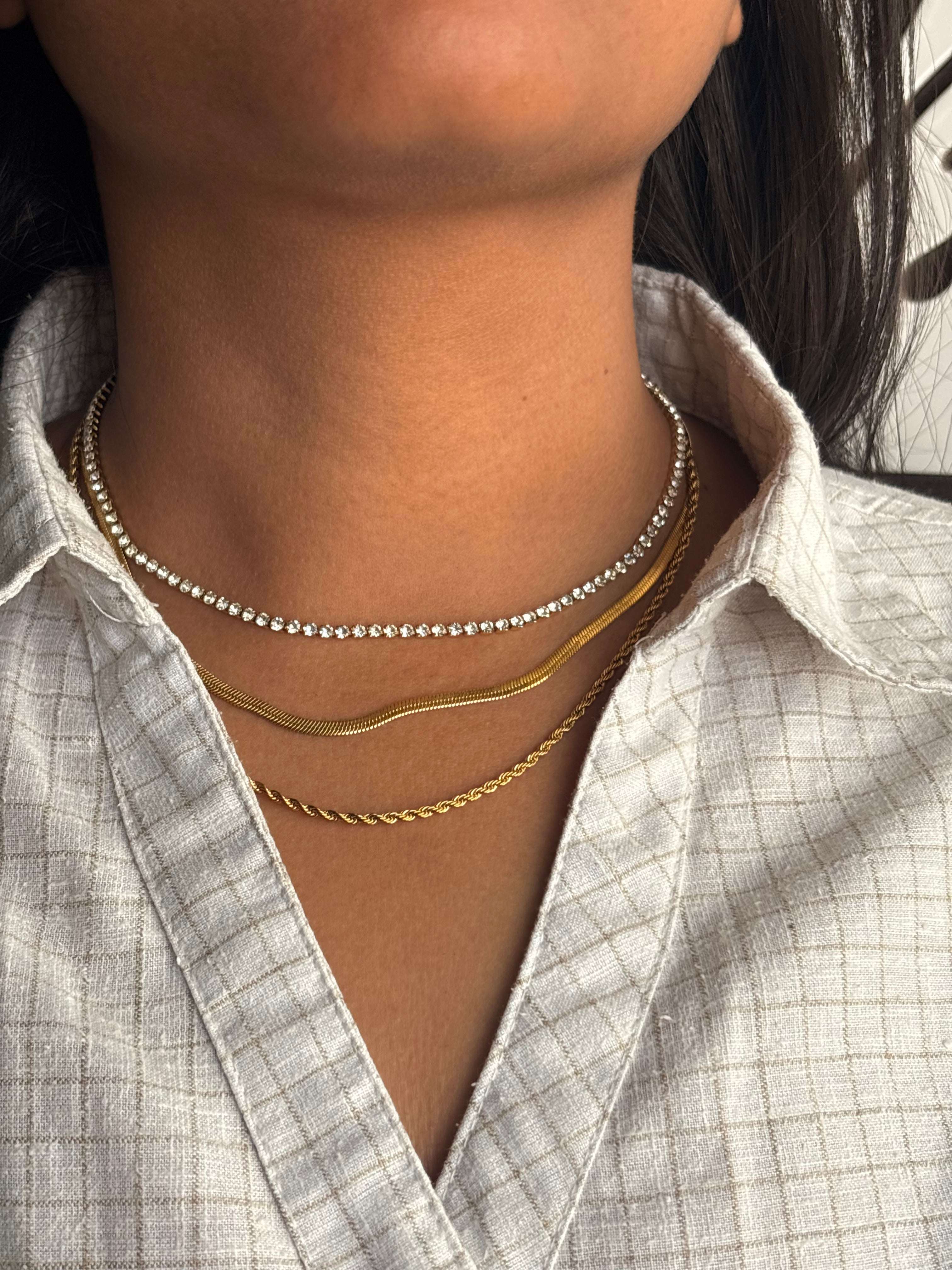 Effortless 3-Layer Gold Necklace