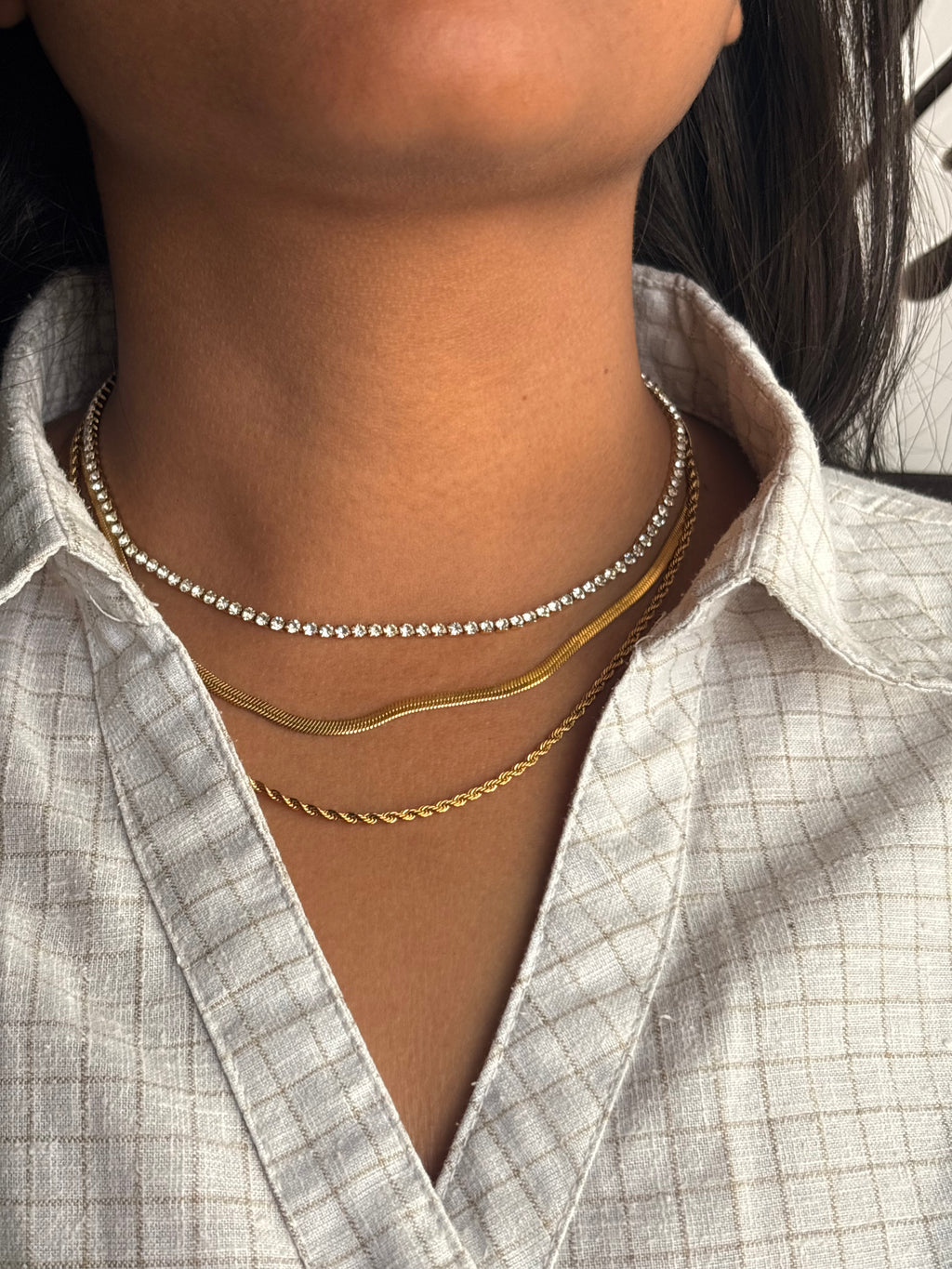 Effortless 3-Layer Gold Necklace