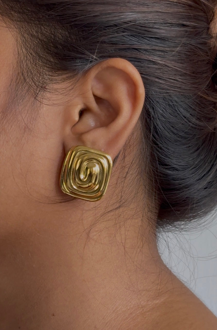 Power Stud Earrings | Stainless Steel