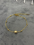 Golden Square Bracelet