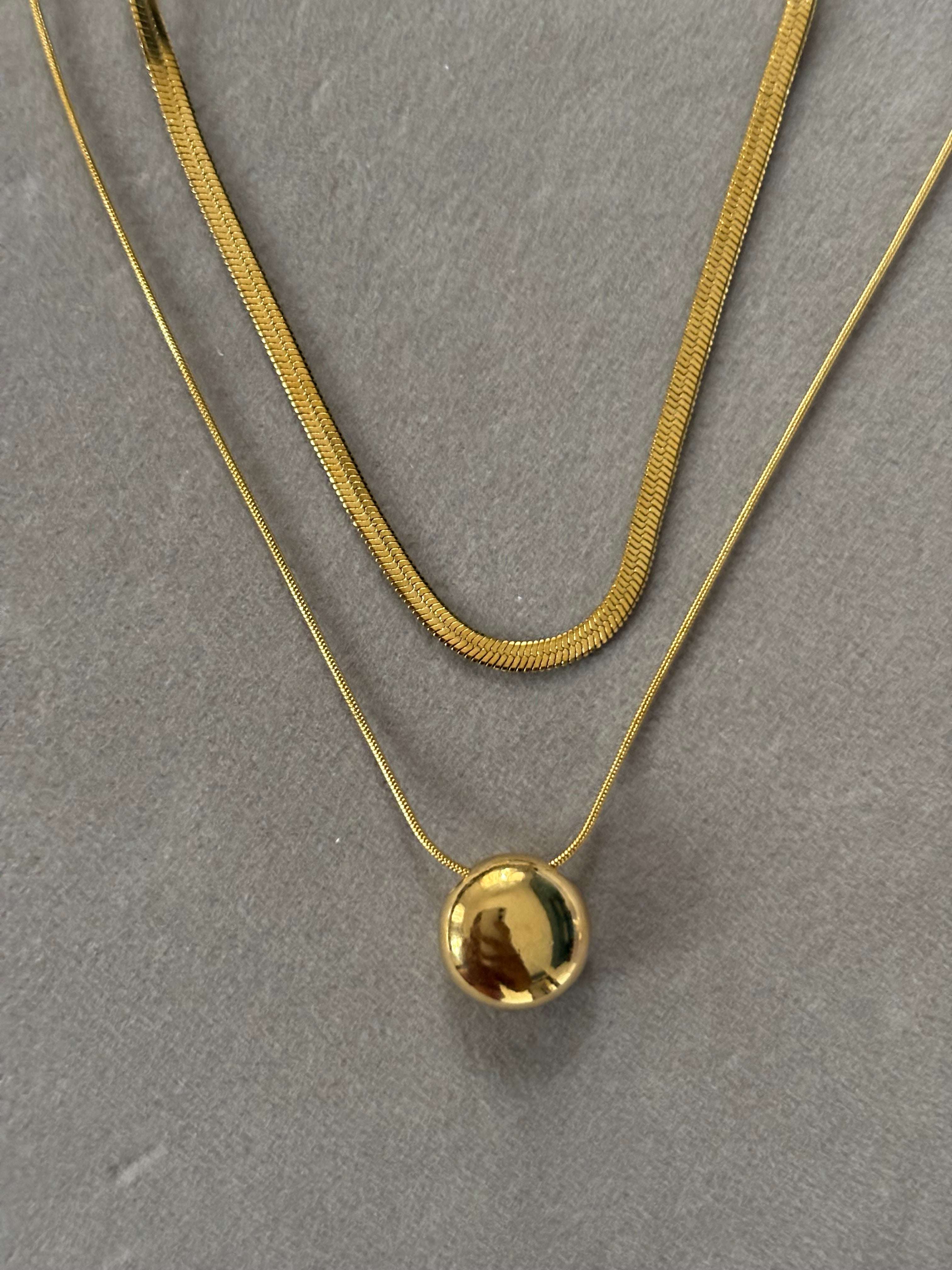 Halo Stack 3.0 Necklace | Layered Gold Necklace Set