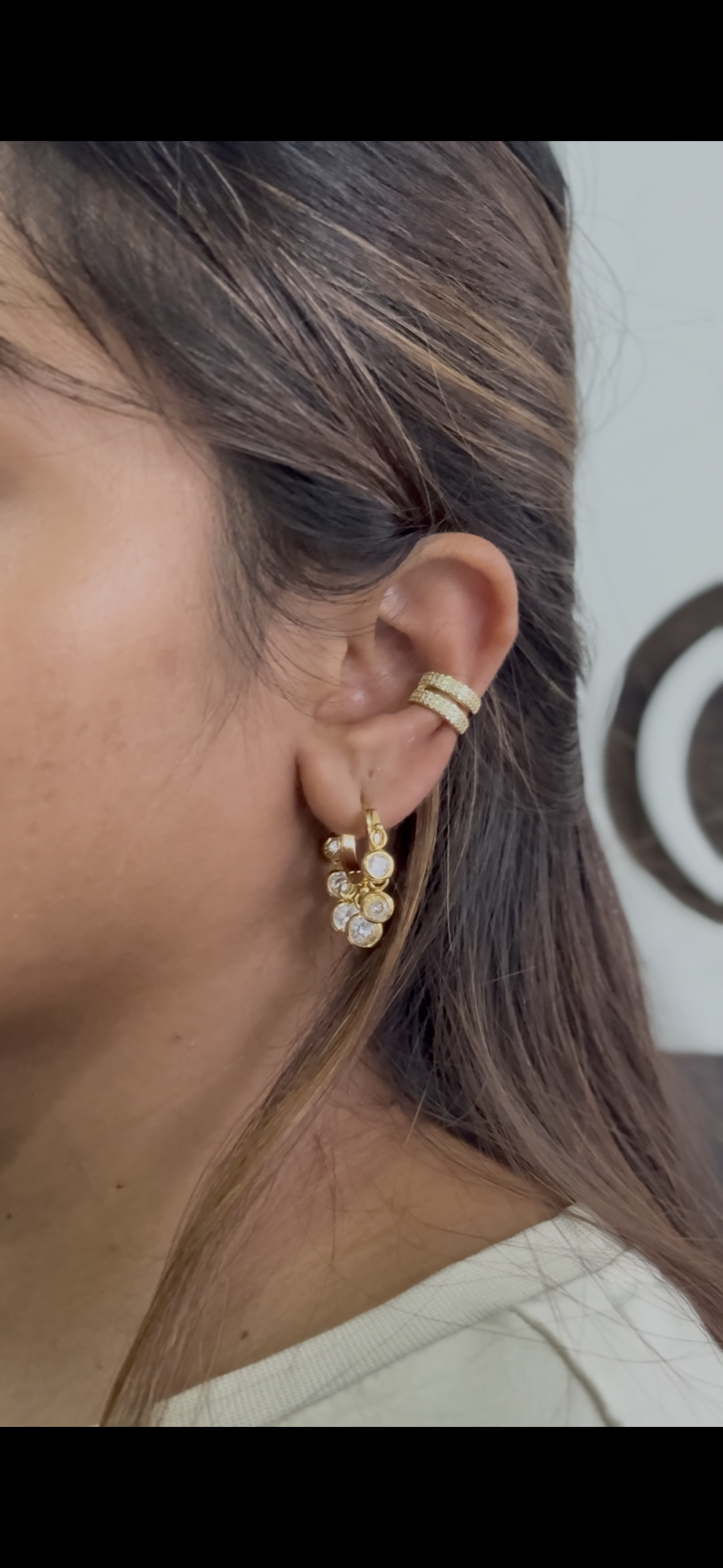 Trinity Cuff – No Piercing Triple Band Layered Ear Cuff for a Chic Stack Look | Single Piece