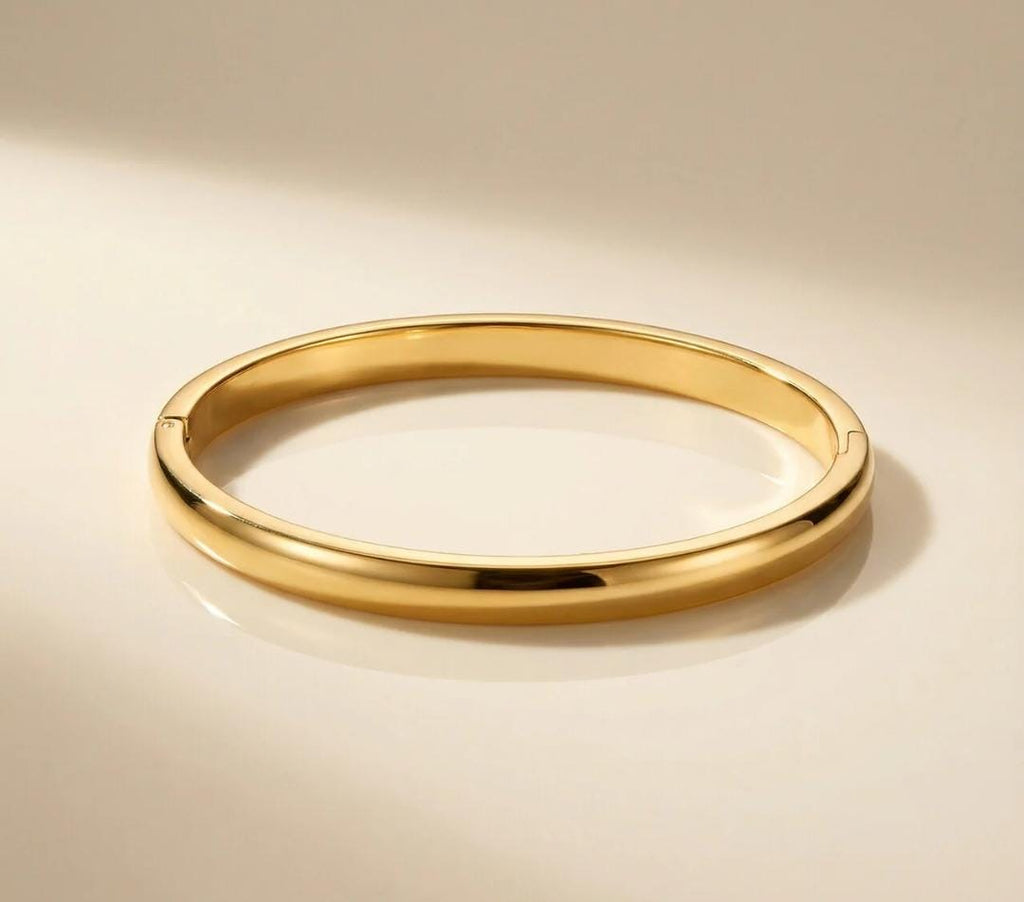 Simplicity Petite Kada | Gold Stainless Steel Bangle | 14cm & Above