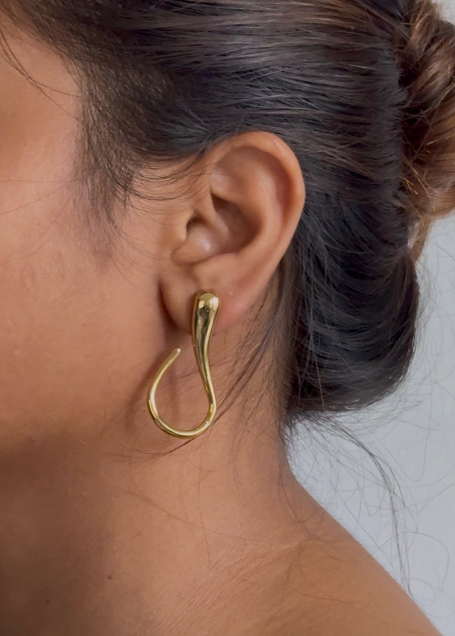 Iconic Chunk Drop Earrings | Stainless Steel
