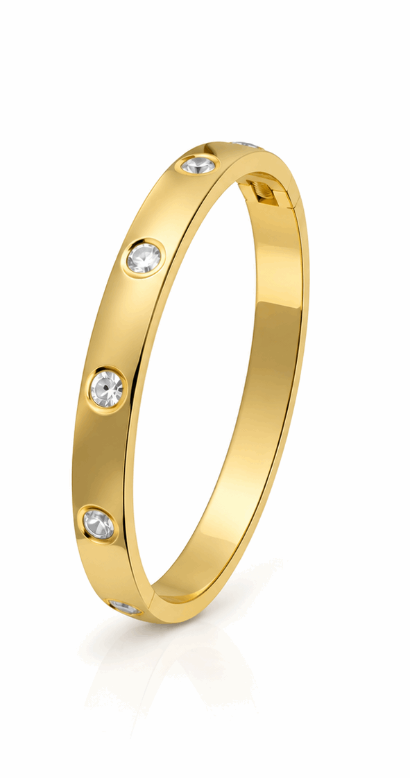 Daily Wear Petite Kada | Gold Stainless Steel Bangle | 14cm & Above