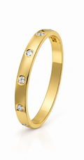 Daily Wear Petite Kada | Gold Stainless Steel Bangle | 14cm & Above
