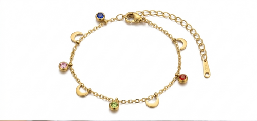 Colour Moonstone Crystal Bracelet