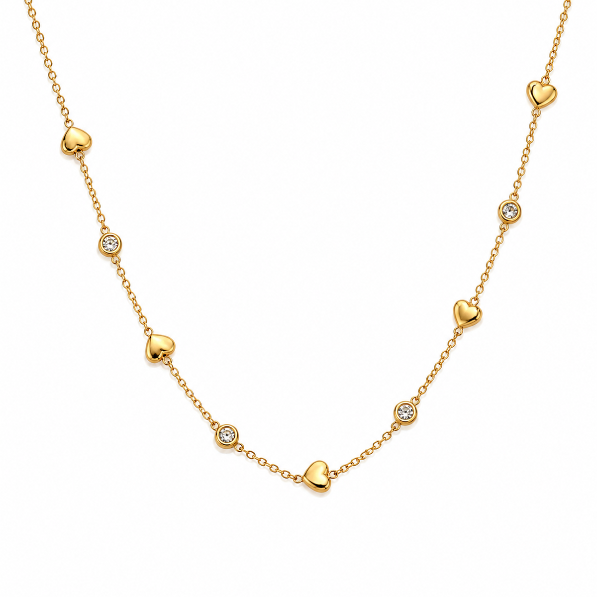 Heart shine necklace