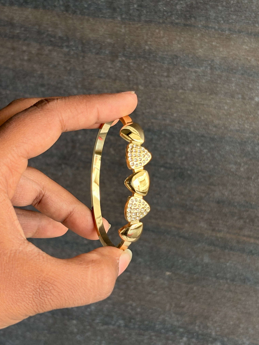Triangle Shine Alternate Kada | Geometric Artificial Bracelet