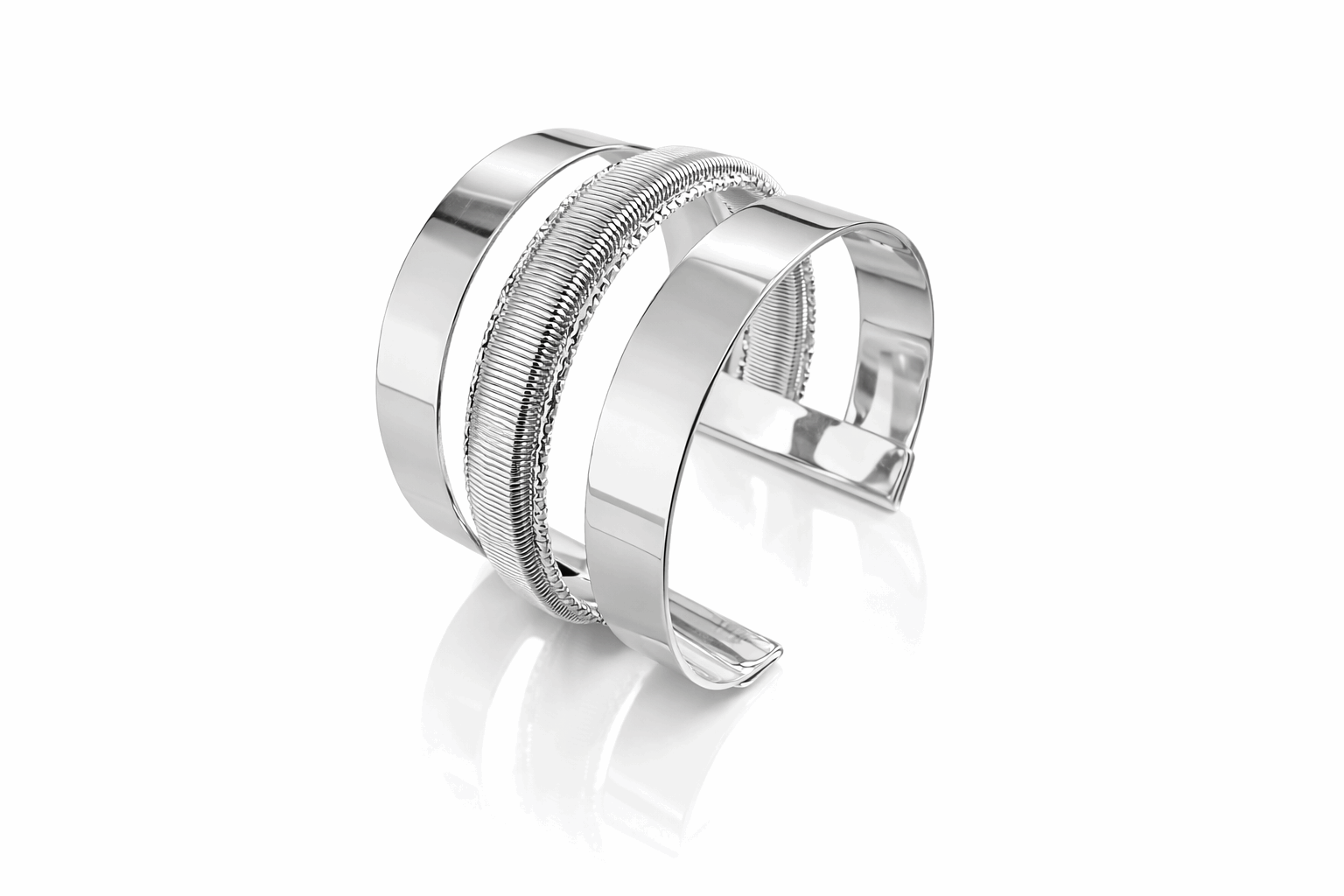 Silver Cuff | Classic Adjustable Silver-Toned Cuff Bracelet