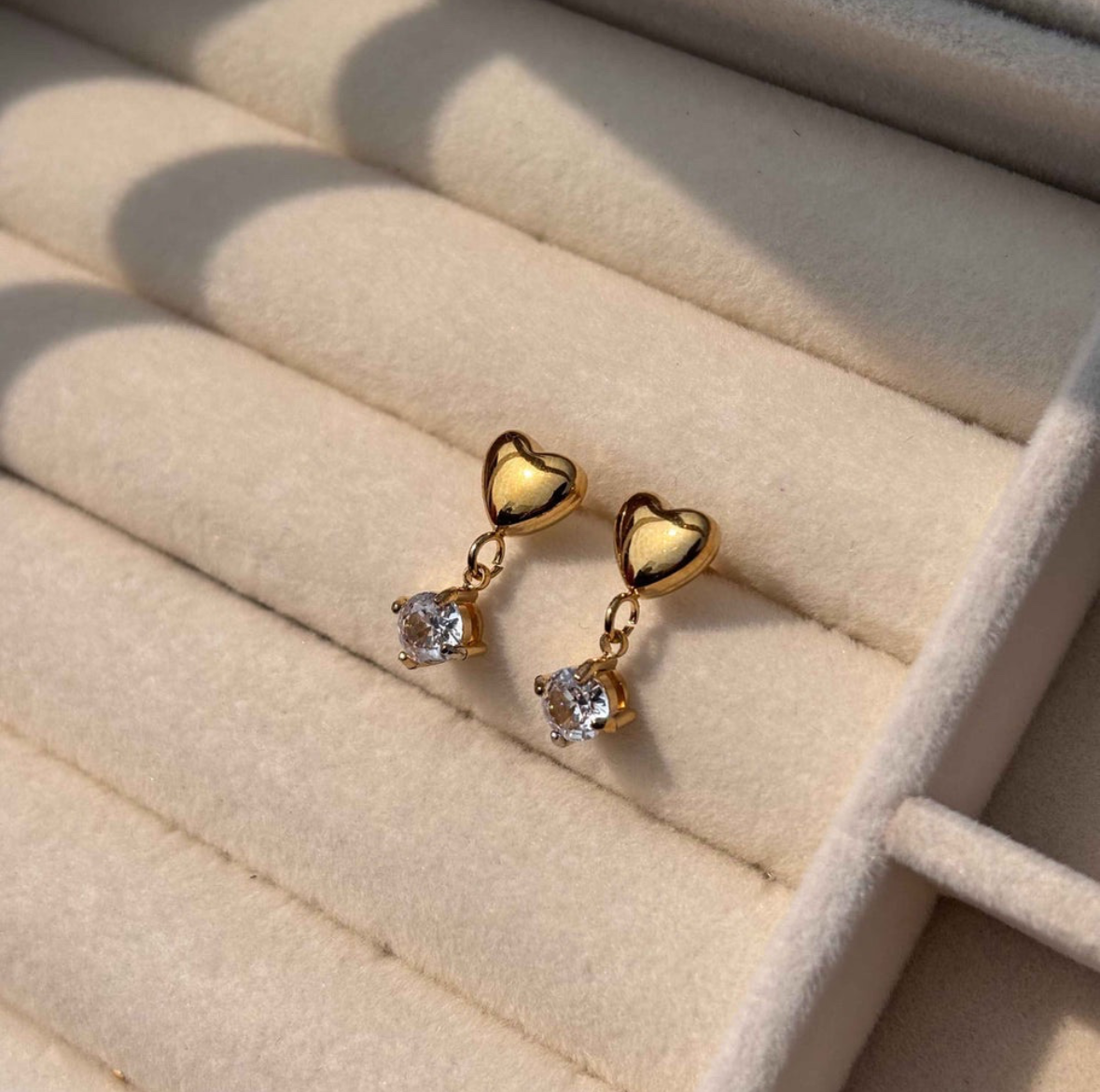 Love shine drop earrings