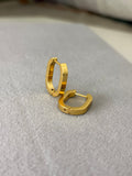 Curve Daily Wear Hoop Earrings | Sleek Curved Gold Hoops for Everyday