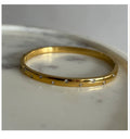Iliza Petite Kada | Gold Stainless Steel Bangle | 14cm & Above