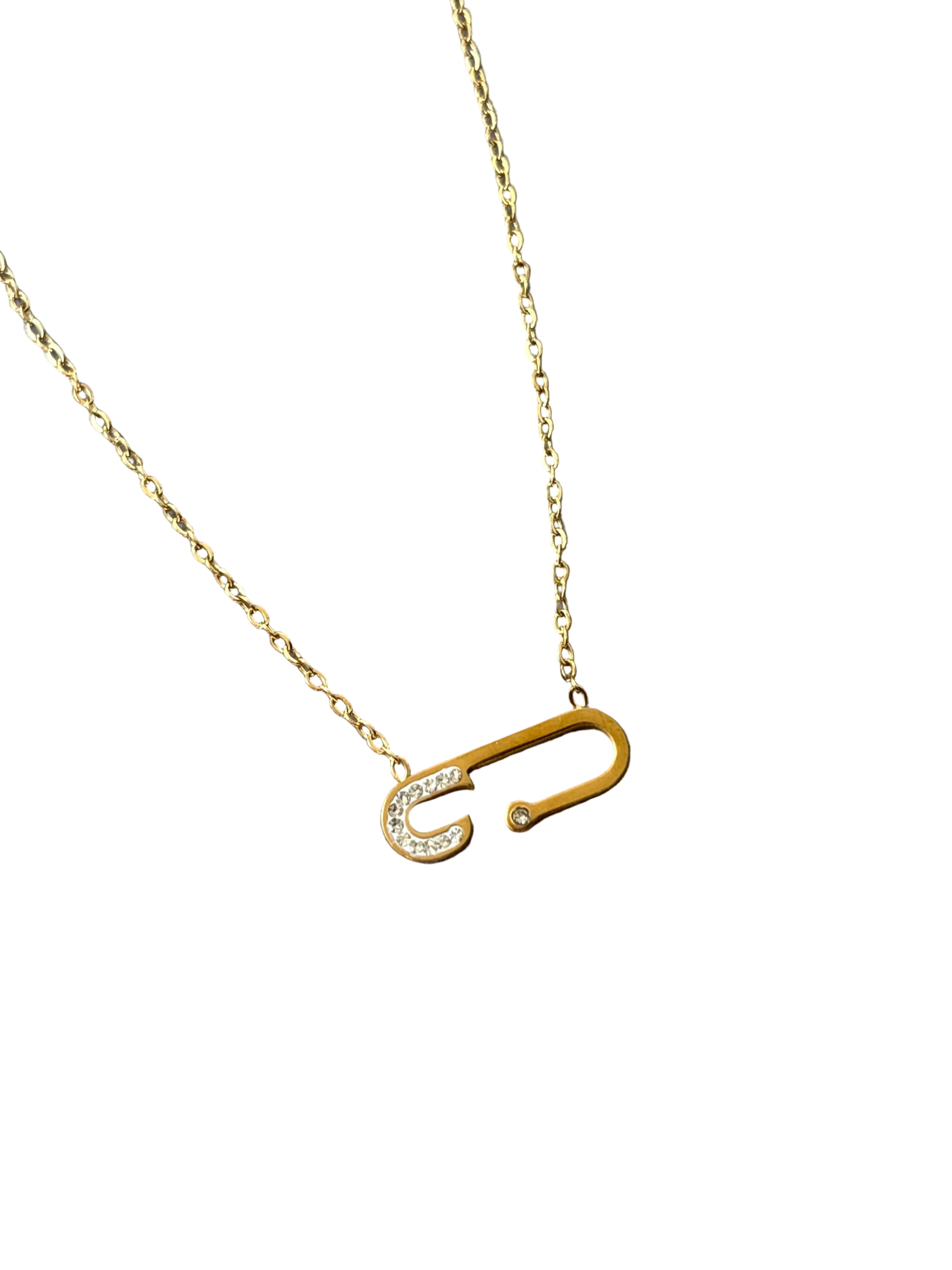 Safety pin necklace