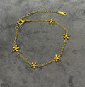 Golden Floral Bracelet