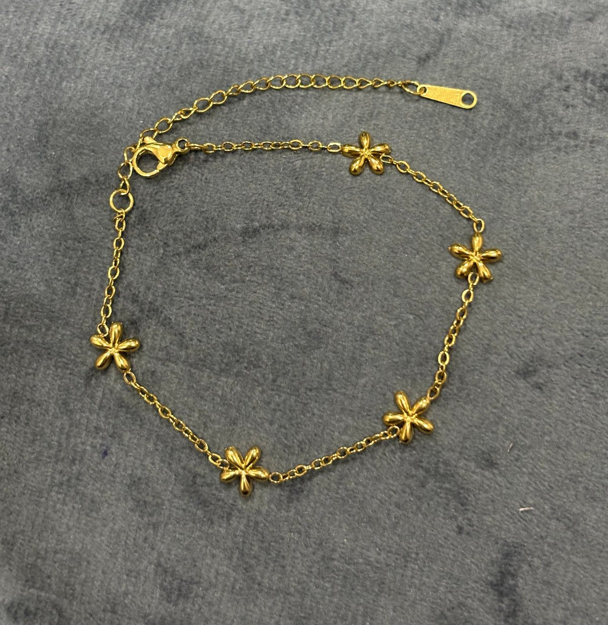 Golden Floral Bracelet