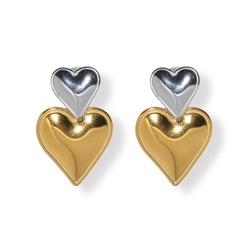 Twonic Heart Earrings | Stainless Steel