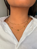 Heart Layer Multi-Strand Necklace