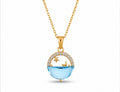 Ocean moon glow necklace