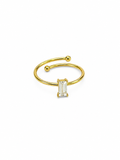 Rectangle Solitaire Ring