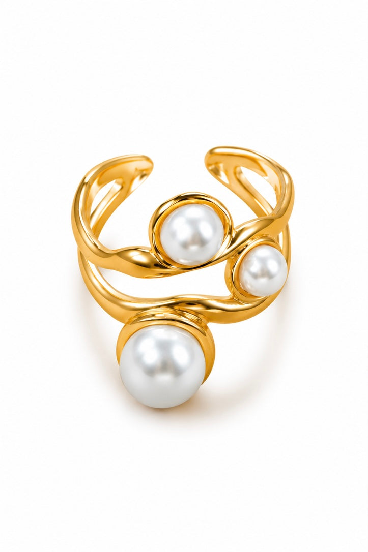 Pearly Chunk Ring