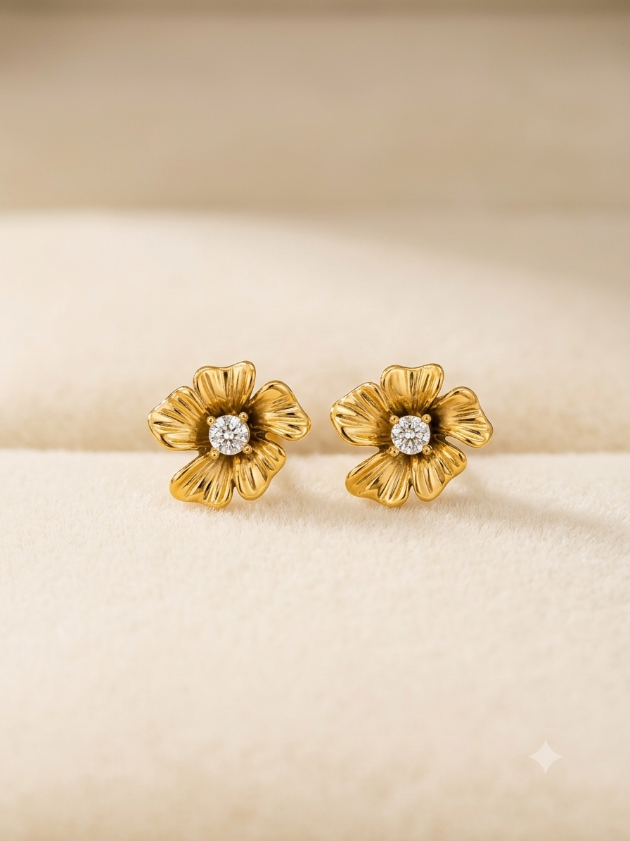 Floral bloom studs