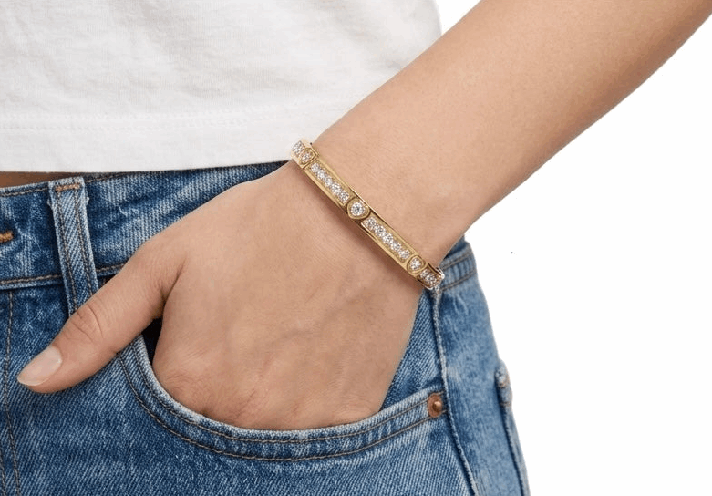 Heart Shine Kada | Waterproof Artificial Bracelet
