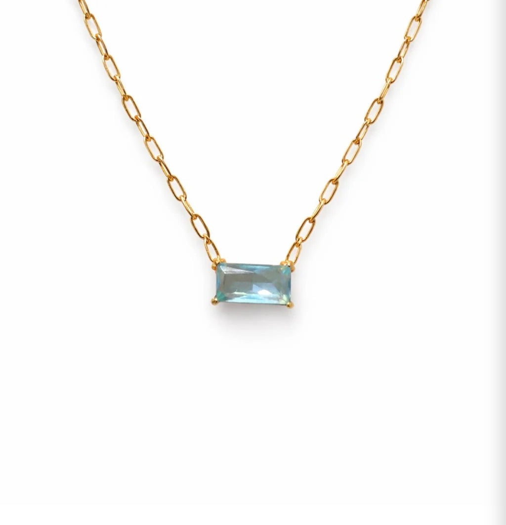 Aqua Muse Necklace | Pastel Charm Jewellery for Women
