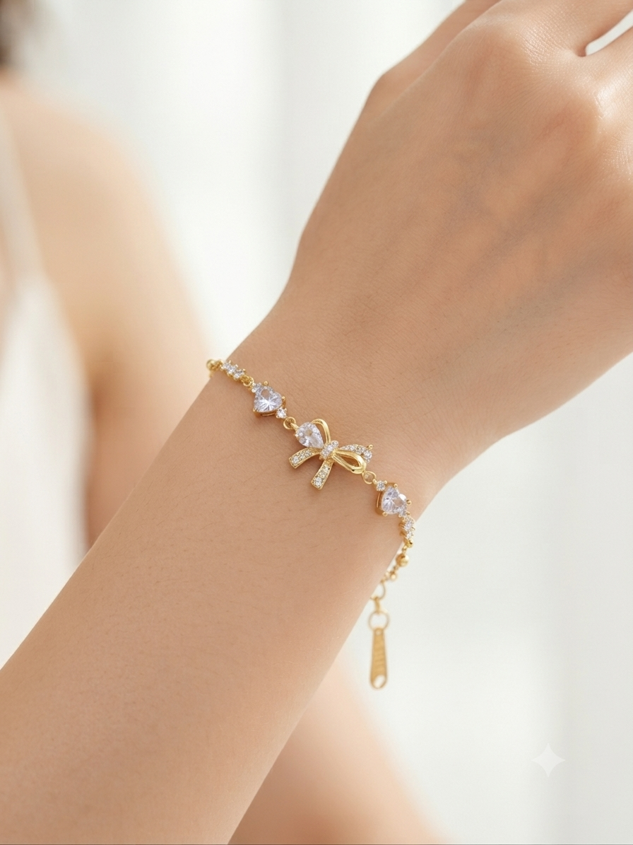 Cristal bow bracelet
