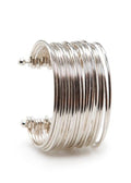Silver Bangles Stack | Set of Adjustable Silver-Toned Bangles