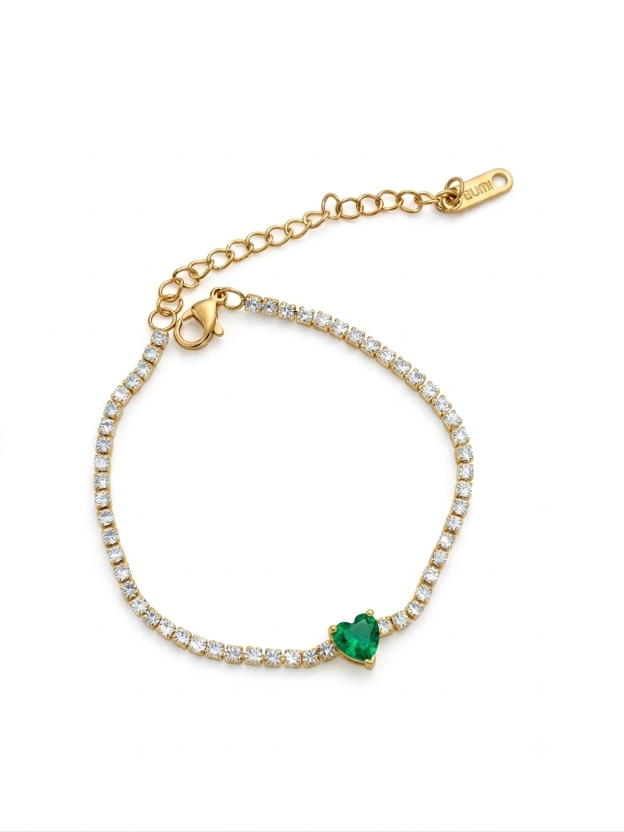 Green Shine Crystal Bracelet