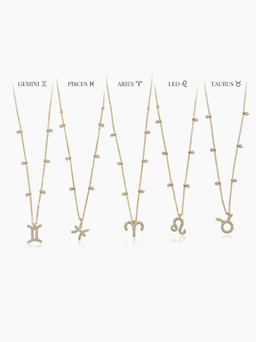 Zodiac Signs Necklace | Personalised Celestial Jewellery