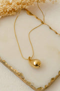 Chunky Golden Drop Necklace | Bold Drop Pendant Jewellery
