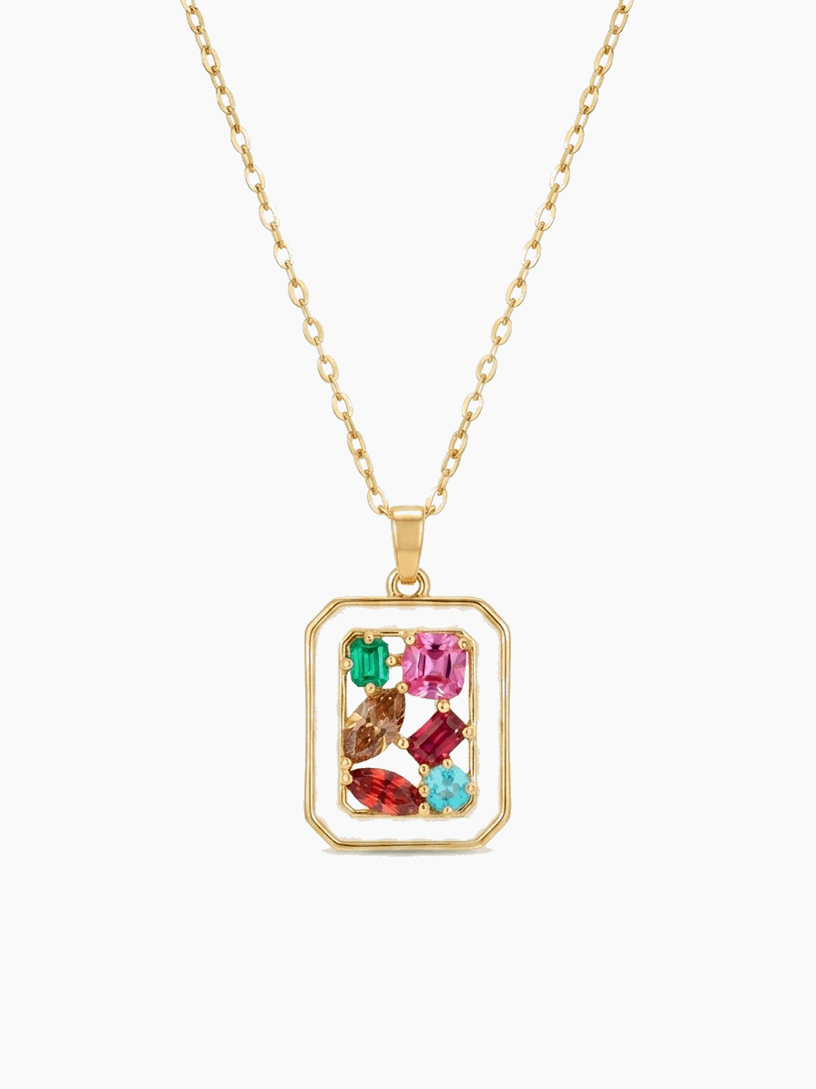 Multiple Shine Multi-Pendant Necklace