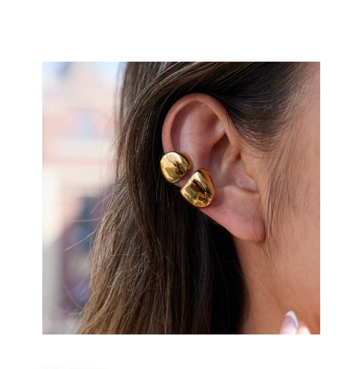 Miracle Chunky Earcuff – Bold Gold Statement Ear Cuff