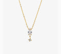 Miracle Aris Necklace – Marquise & CZ Drop Gold Necklace